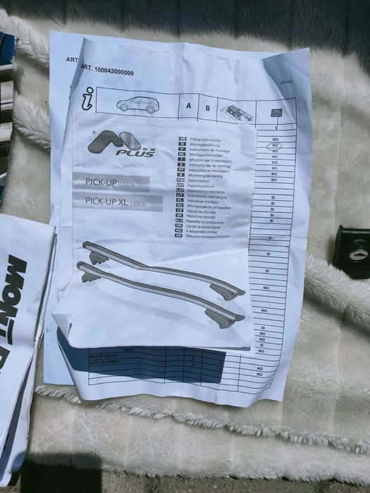 Mont Blanc barracuda 529 + Relingi bagażnik dachowy Mont Blanc Komplet