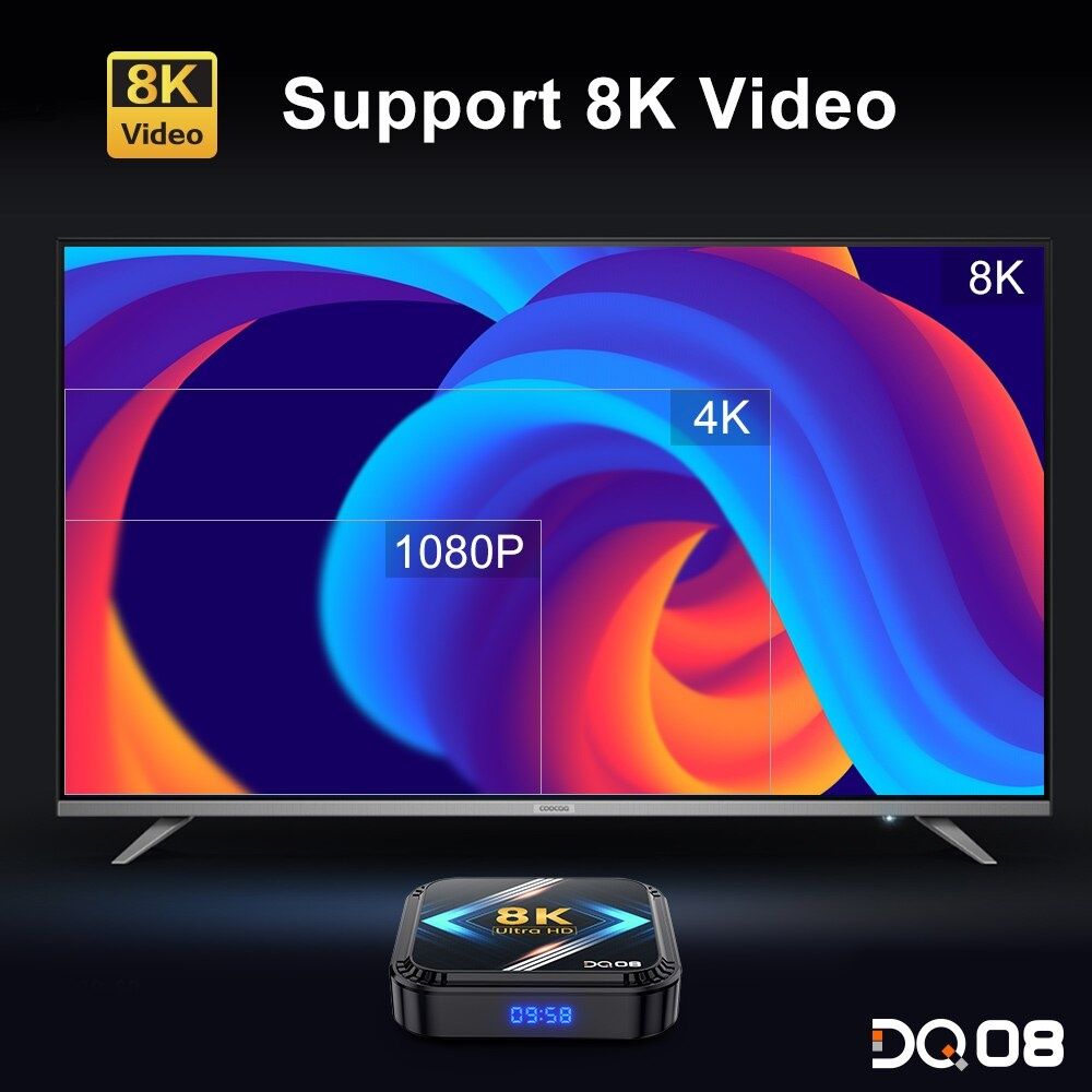 Новий Smart TV Box Vontar 2025 DQ08 4/64 ГБ с голосовым пультом