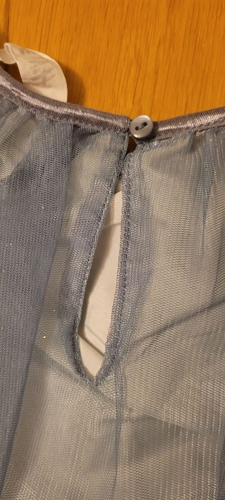 Sukieneczka tiul atłas saenki H&M 134cm stan ideal elegancka 2warsty