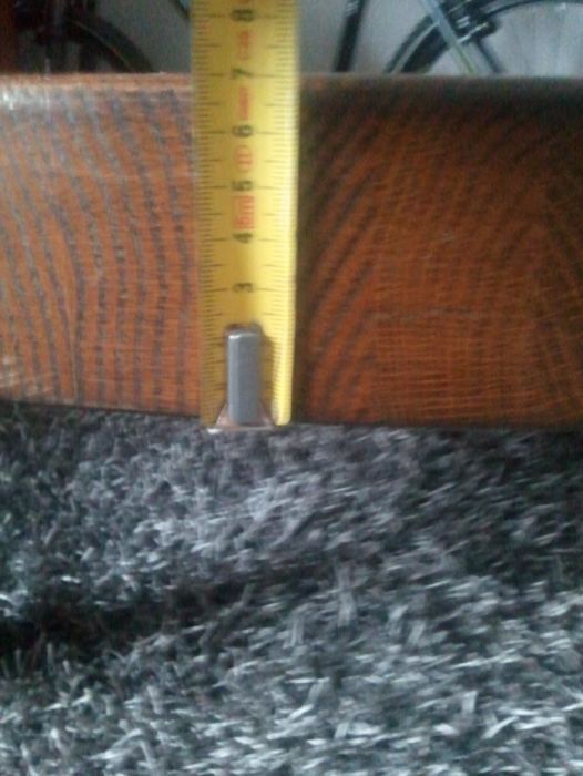 Stolik drewniany dębowy okrągły 115 cm/ 48 cm stół lite drewno dąb