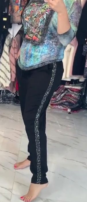 Брюки стрейч котон.