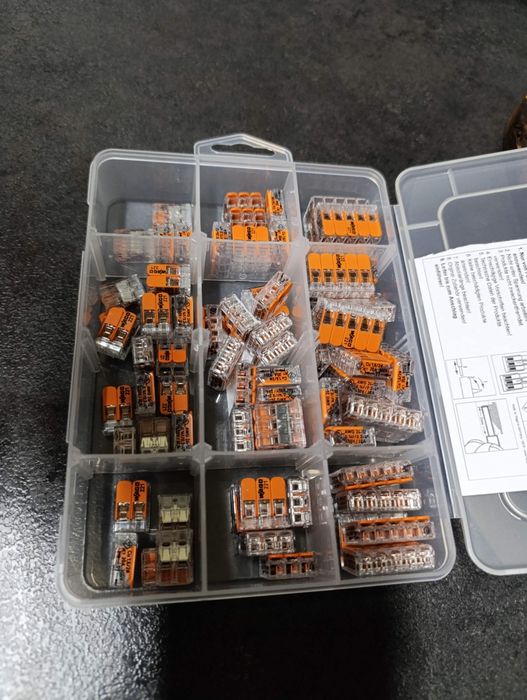 Złączki wago 75 szt  221 linka  orginał 1 zł za szt