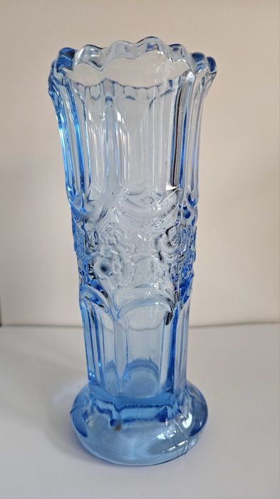 Wazon ring around róże Ząbkowice szkło prl