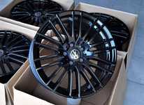 Alufelgi 18 5x112 VW Golf Passat Touran Jetta Caddy T-Roc Czarne 492#