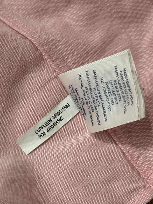 Рубашка сорочка polo ralph lauren розовая оригинал