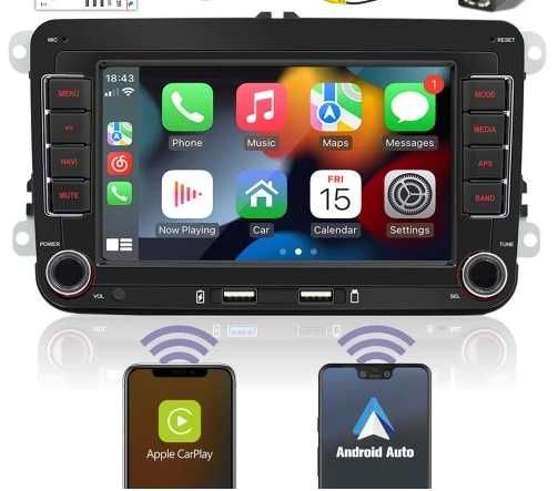 Carplay 2DIN Radio VW Passat B6 B7 Golf 5 V 6 VI
