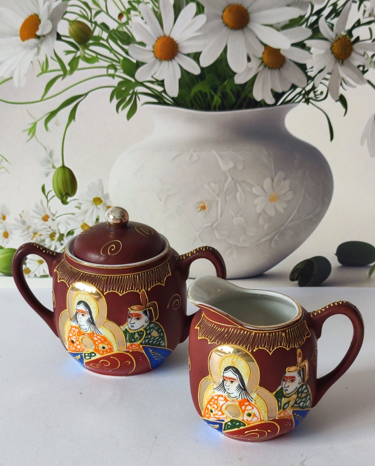 Serwis do kawy Manna piękna stara porcelana Chińska