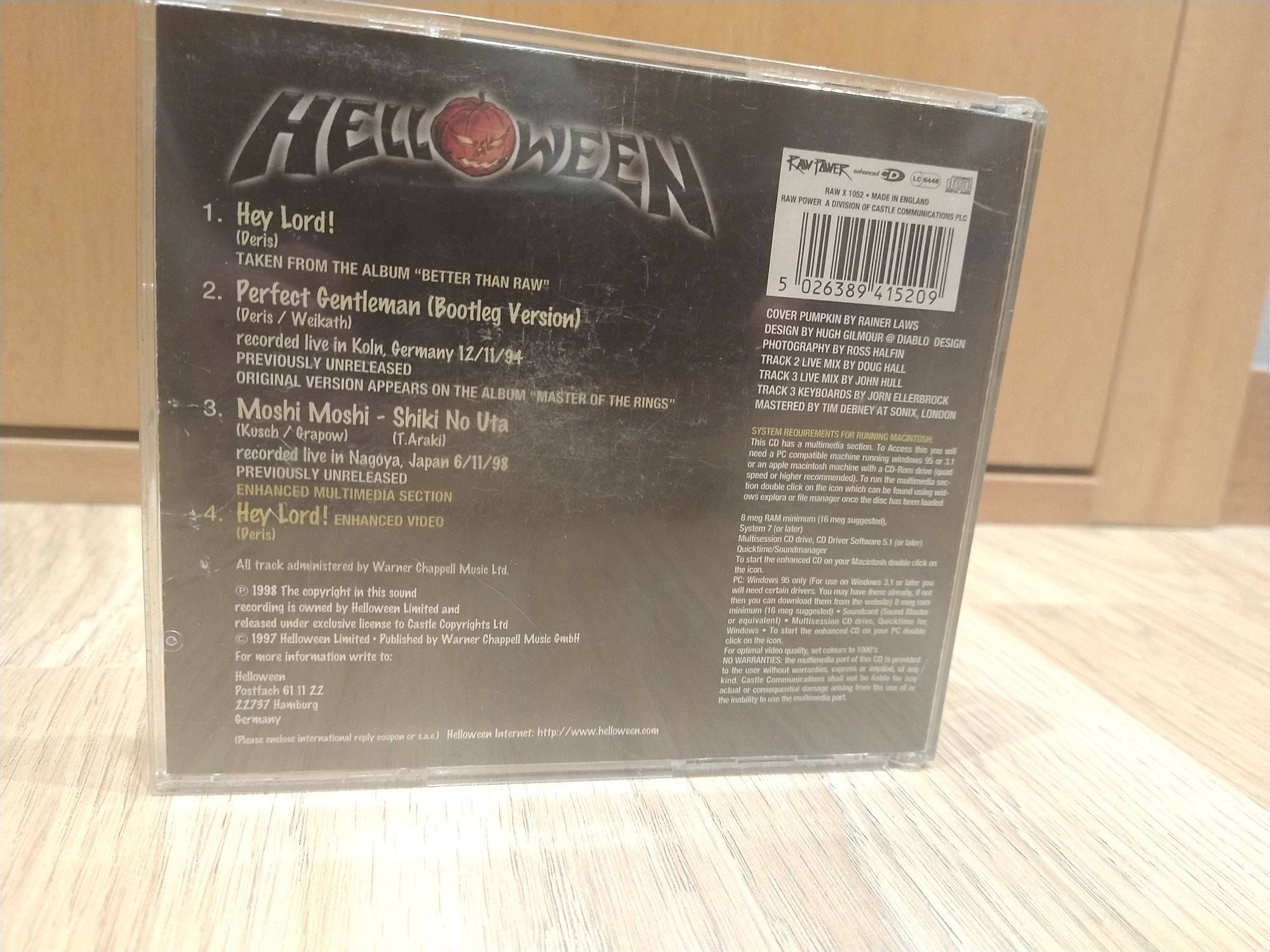 CD Single dos Helloween - Hey Lord!