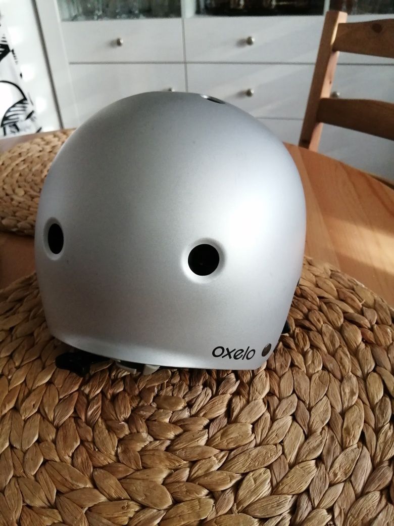 Kask ochronny oxelo dechatlon szary 50-54 cm