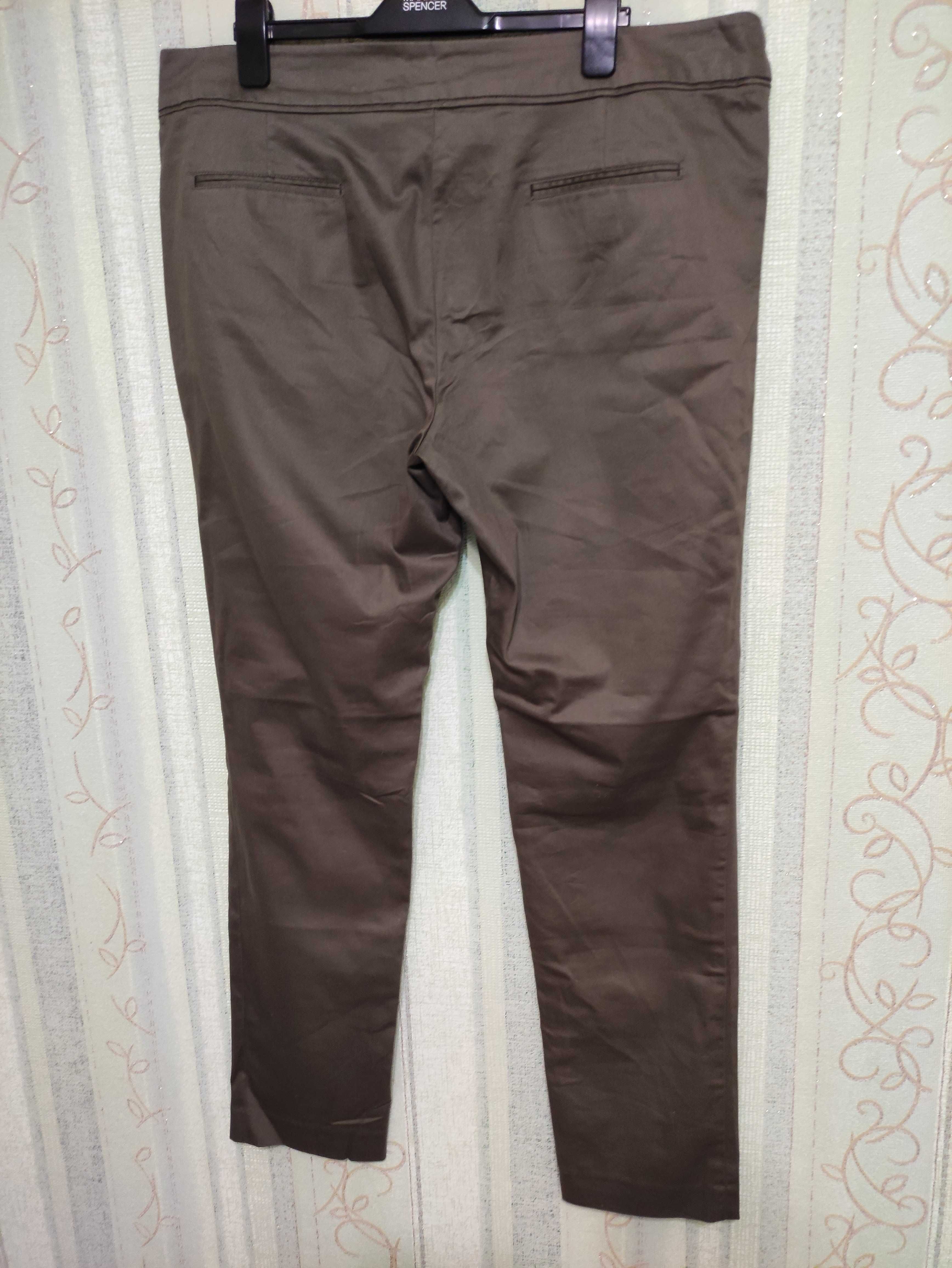 Жіночі котонові брюки довгі на високий зріст, р.54/eur46