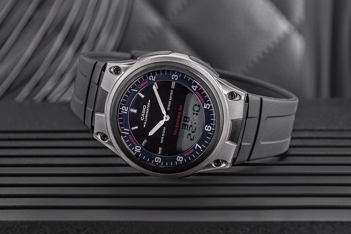 zegarek męski casio dual aw-80-1avdf + box