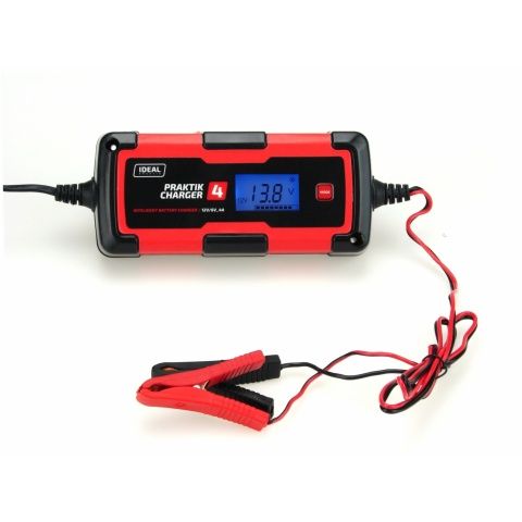 Prostownik Ideal PRAKTIK CHARGER 4 LCD 6/12V Technaz Lublin od ręki