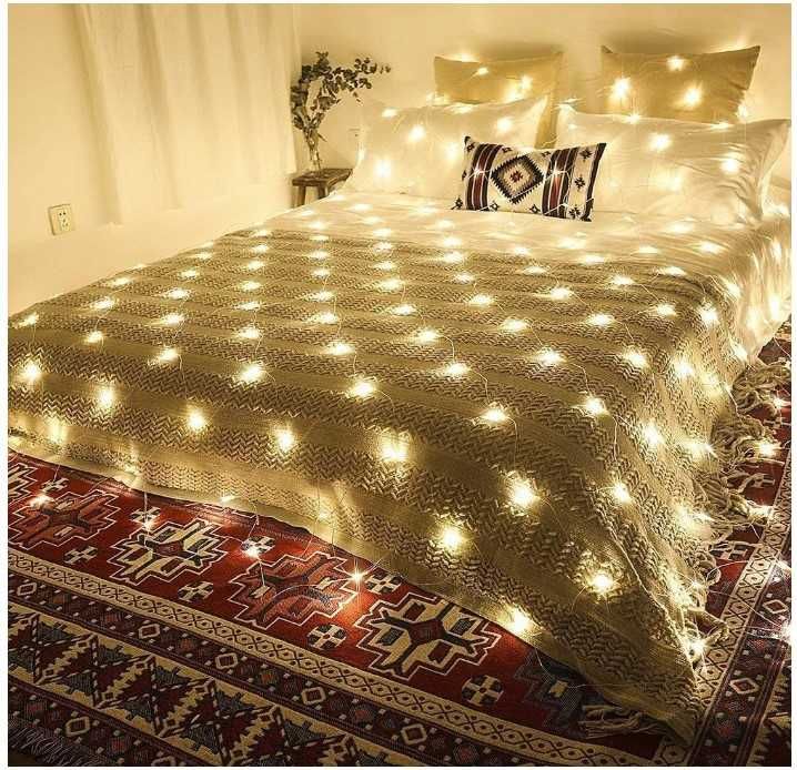 Świąteczna, dekoracyjna kurtyna świetlna 2.5x1.8m 320 światełek