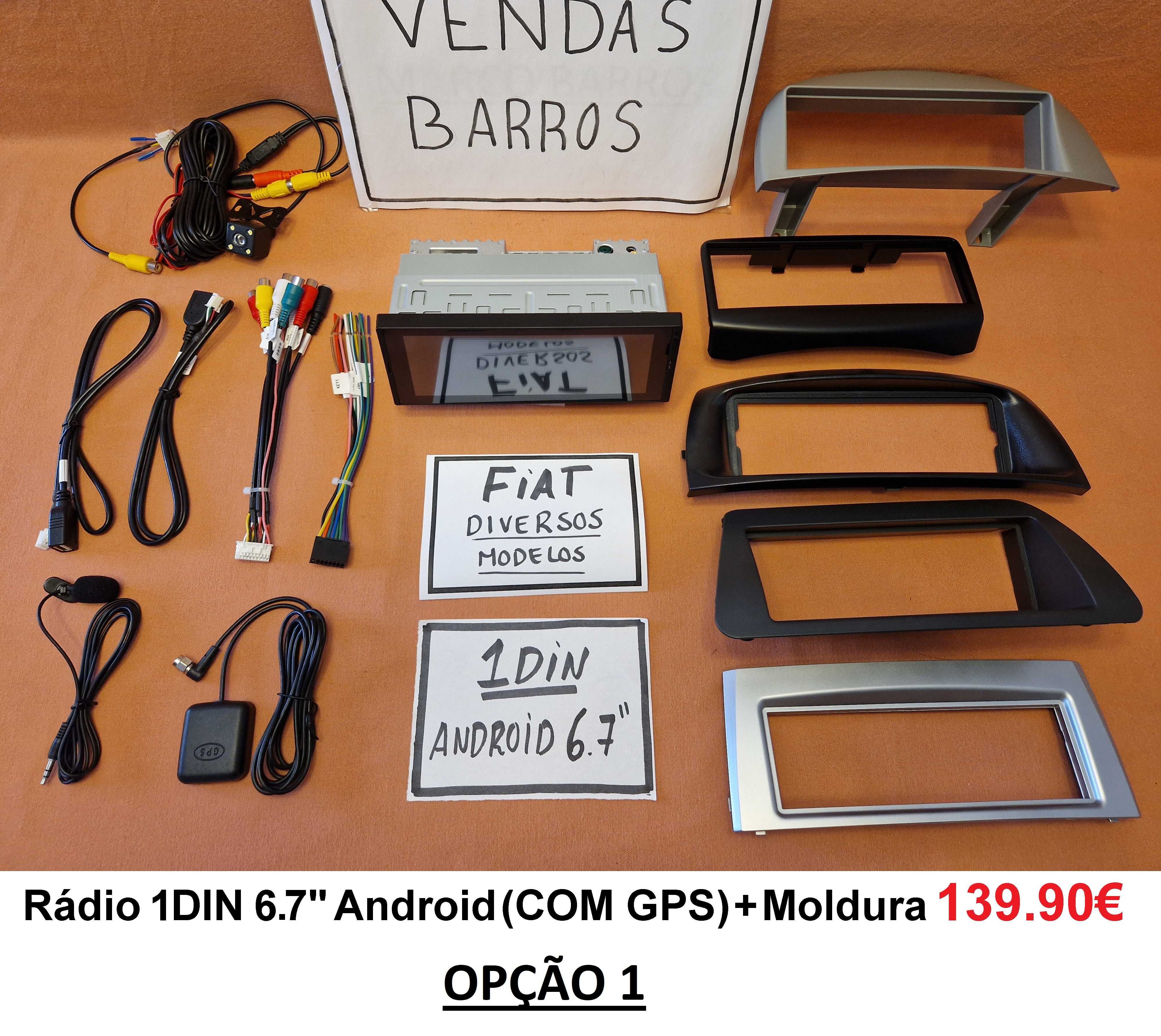 Rádio 1DIN Android • FIAT Punto Brava Marea Linea Palio Multipla • GPS