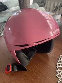 Różowy kask narciarski 52-55