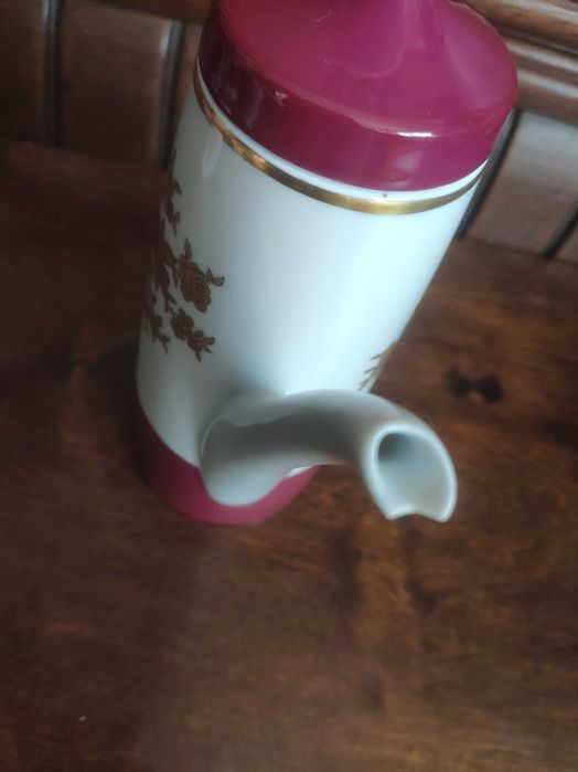 Serwis do kawy Lichte (NRD/ PRL) piękna porcelana elementy