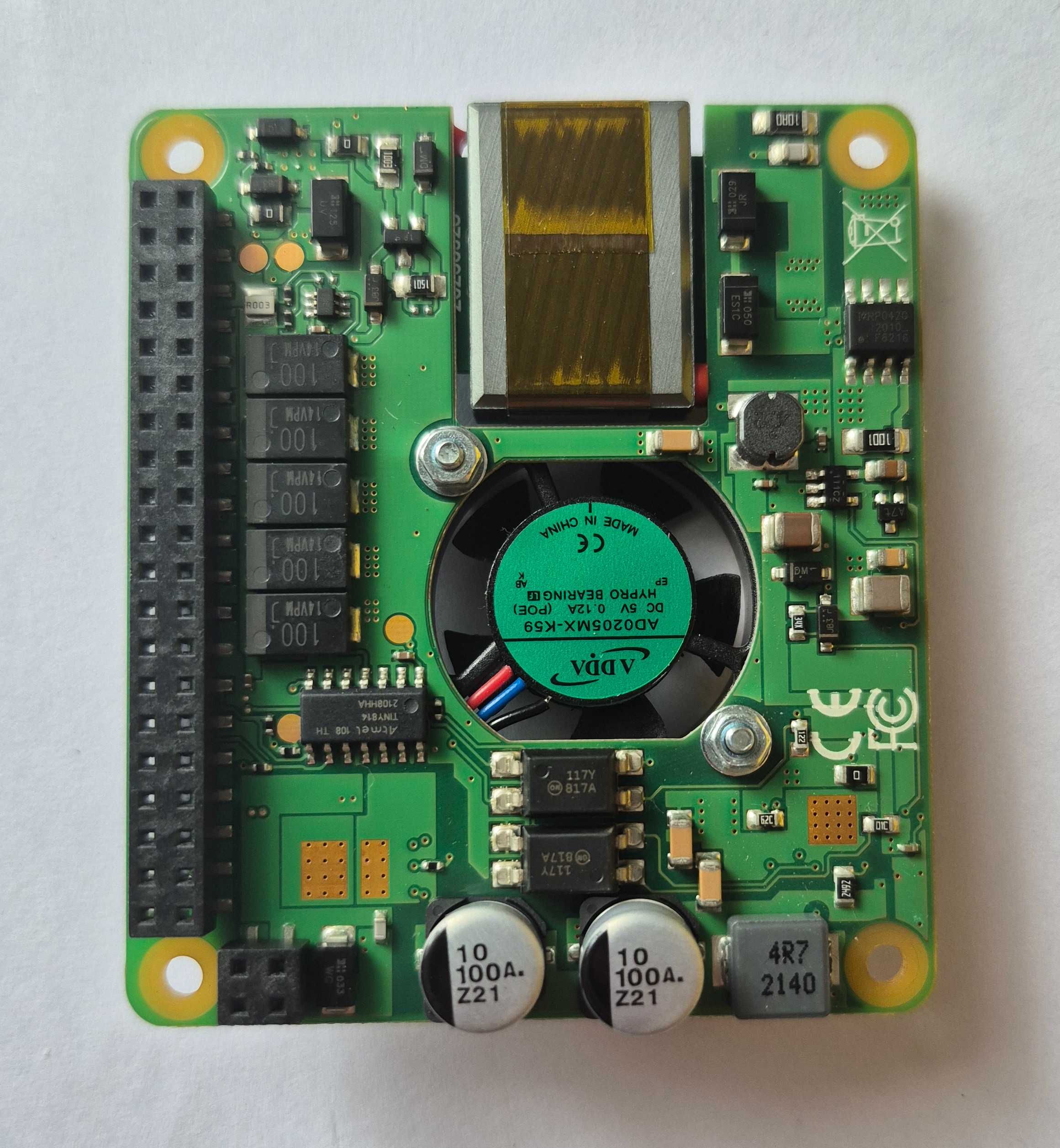 Raspberry Pi PoE+ HAT – zasilanie przez Ethernet (bez opakowania)