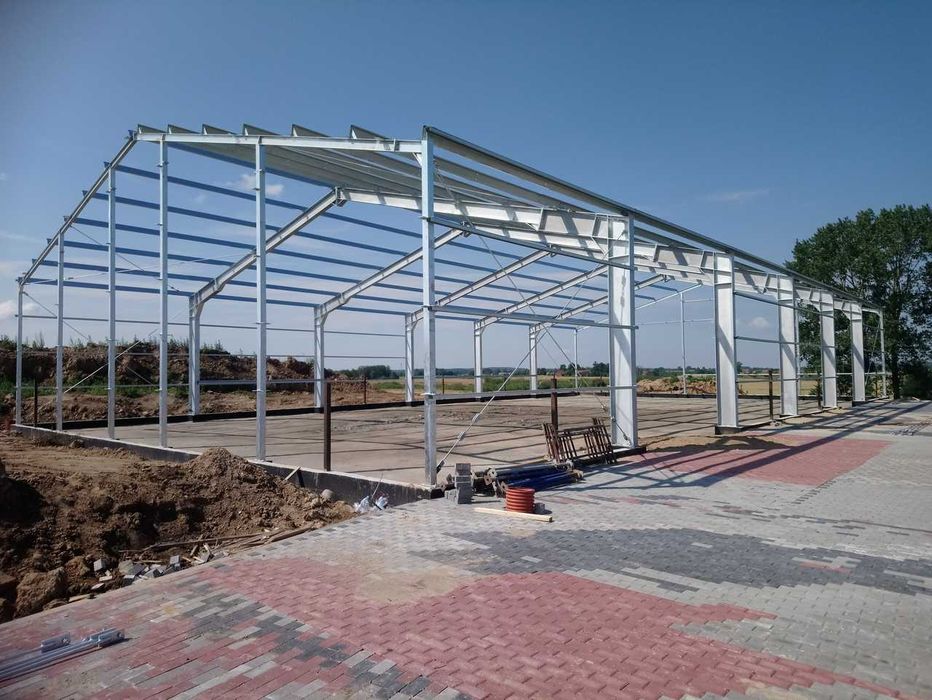 konstrukcja stalowa hali 20x35x5 hala wiata bindry ramy