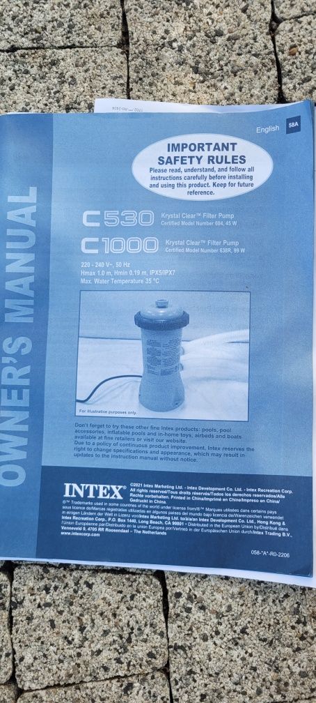 Pompa basenowa Intex