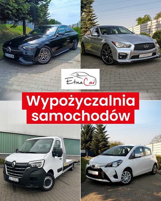 Wynajem samochodów, busów osobowych, dostawczych, przyczep, autolawet