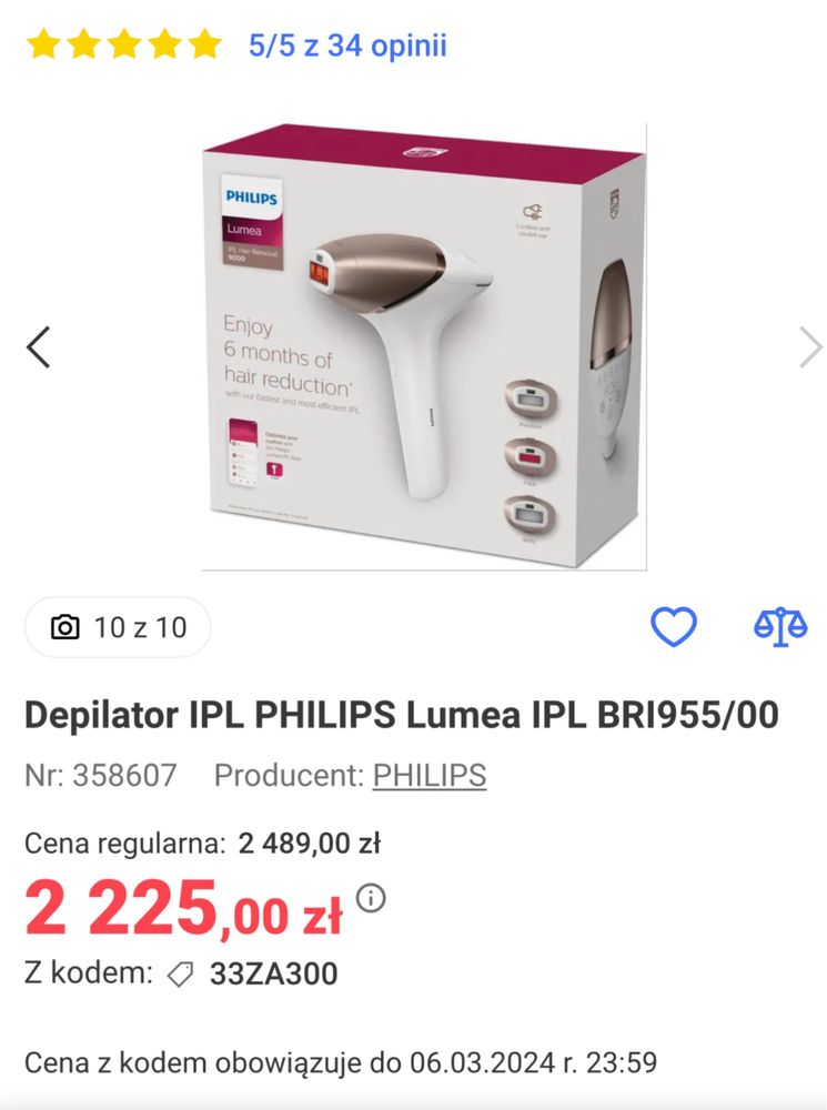 Depilator LUMEA 9000