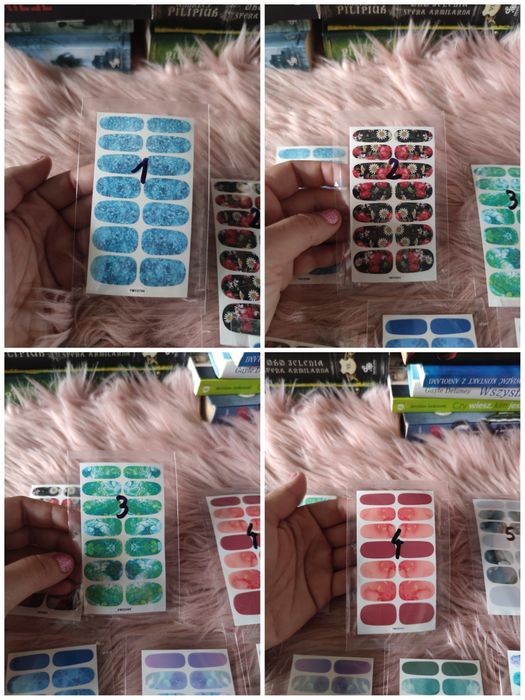 Zamiennik hybrydy Nowe przyklejane paznokcie różne do wyboru