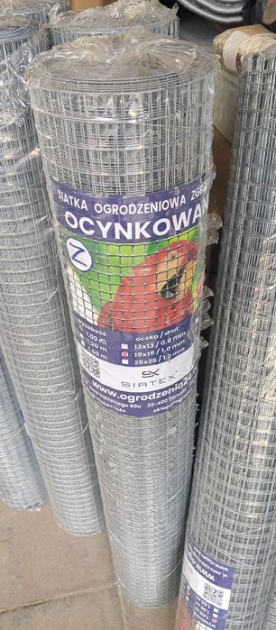 Siatka ogrodzeniowa ocynkowana 19x19
