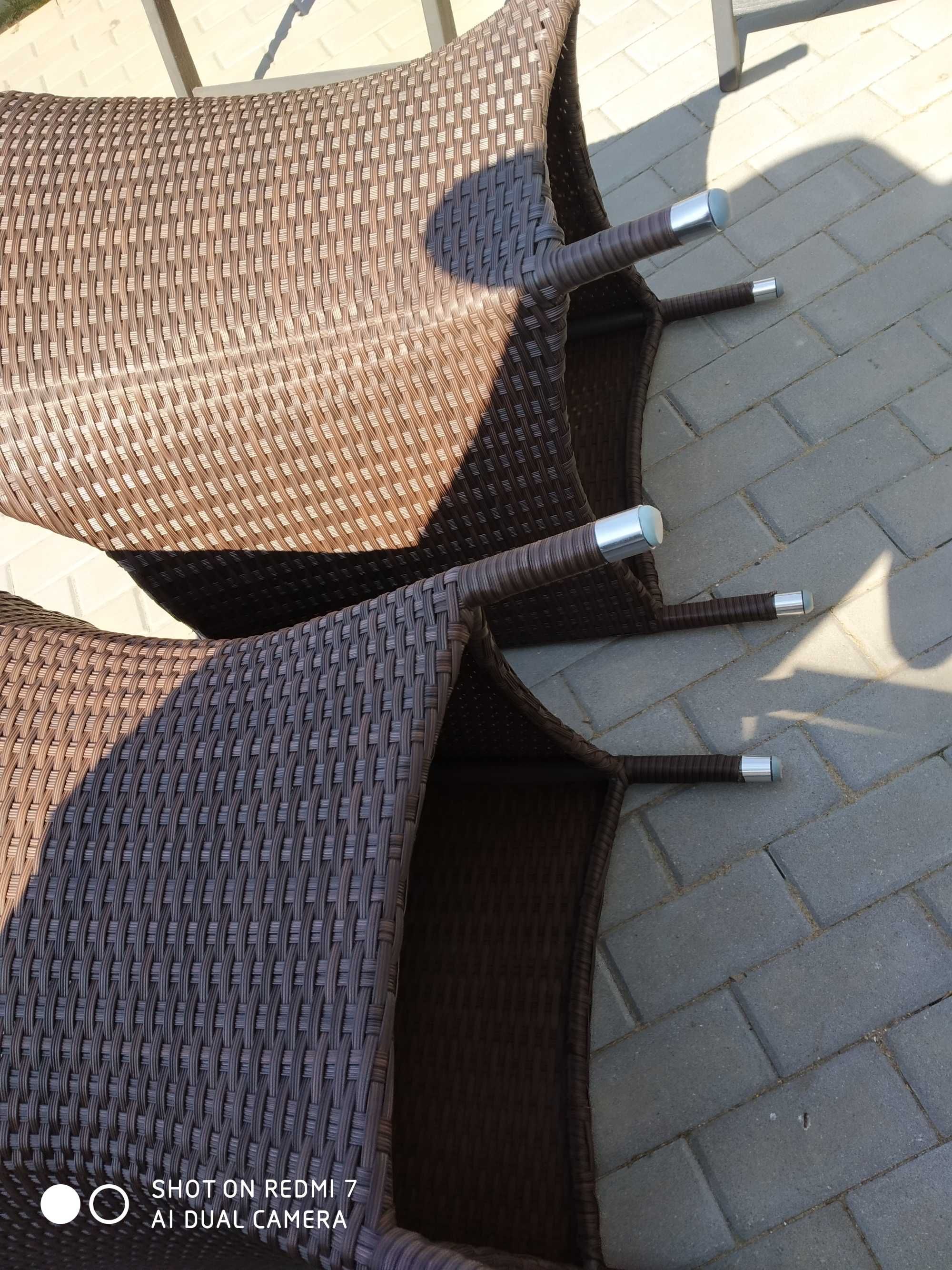dwa fotele rattanowe sun-fun