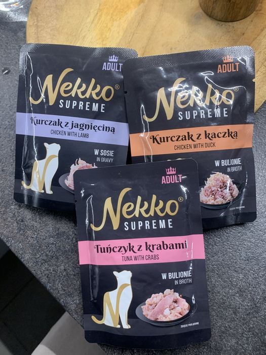 Nekko Supreme mokra karma dla kora 3 saszetki 70g