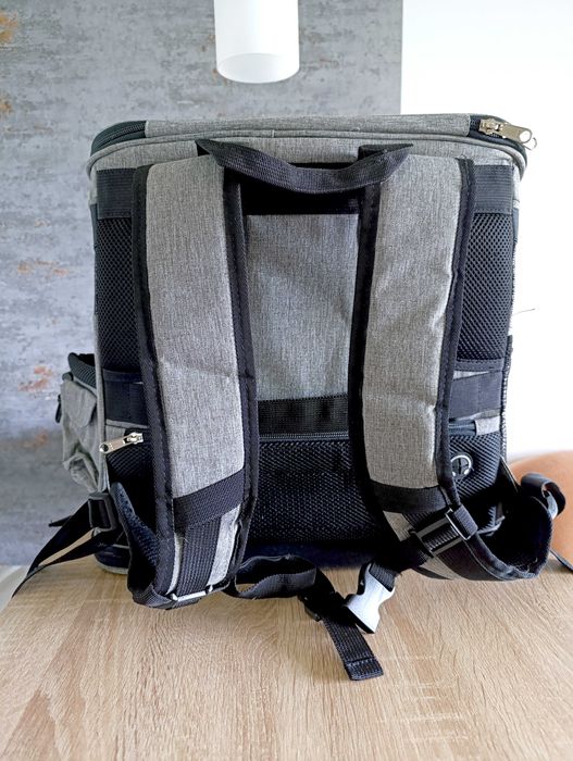 Markowy plecak transporter dla psa kota LDLC szary