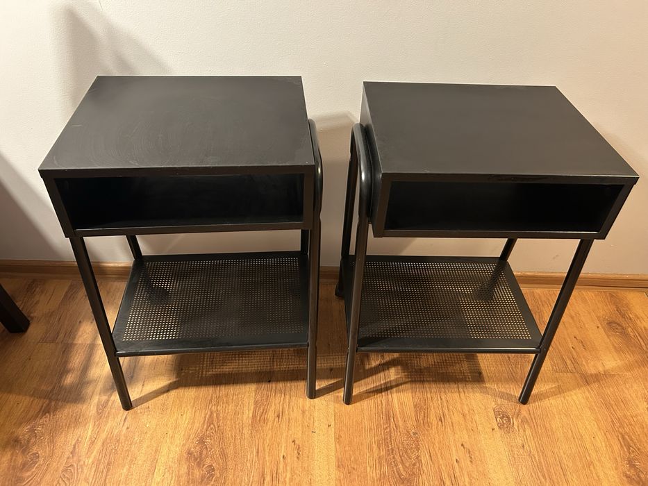 Czarne szafki nocne