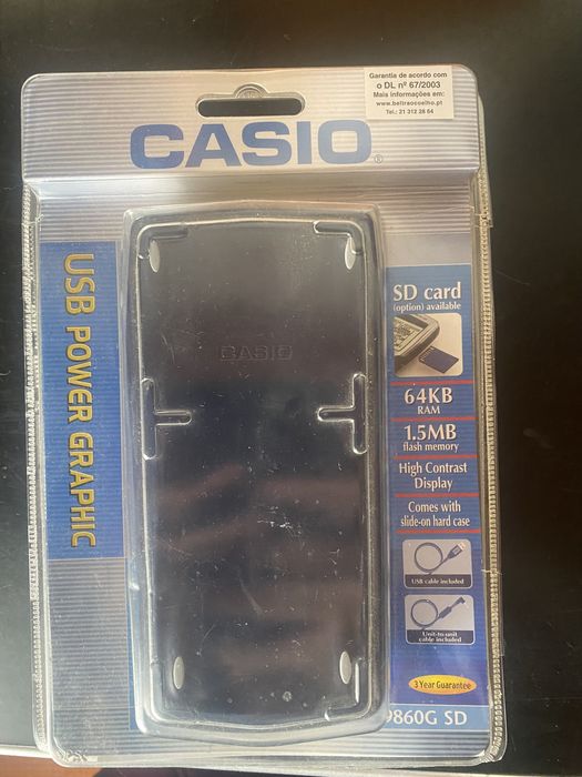 Calculadora grafica casio fx-9860G sd