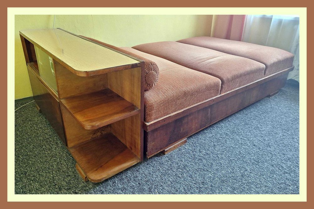 PILNIE sprzedam Tapczan, sofa z przystawką UNIKAT lata 60. - Kraków!