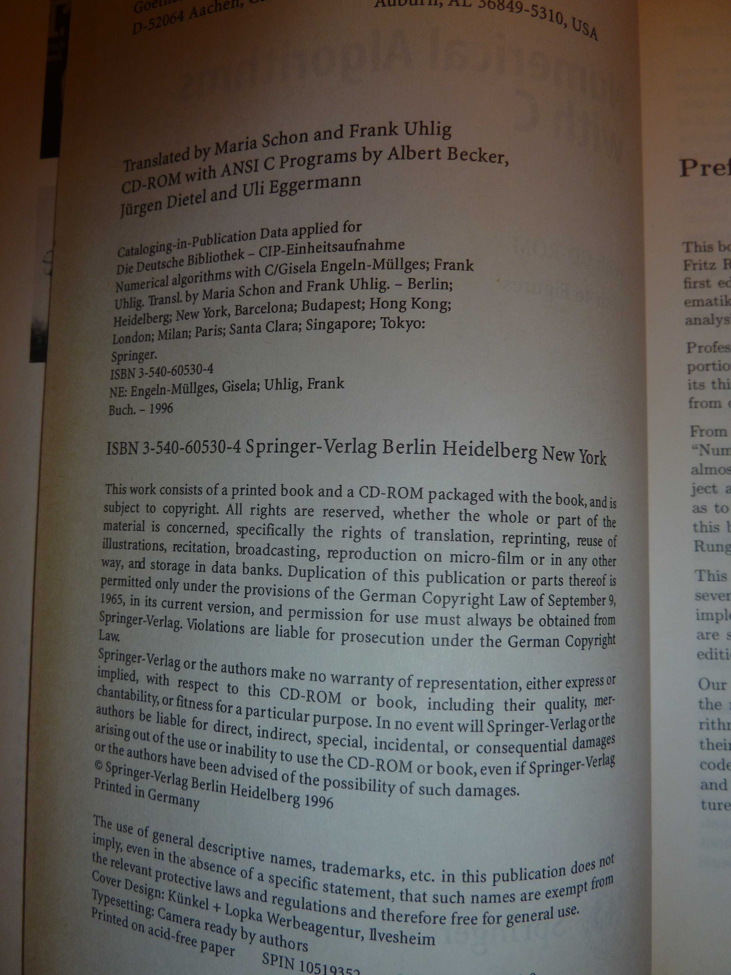 Livro "Numerical Algorithms with C"