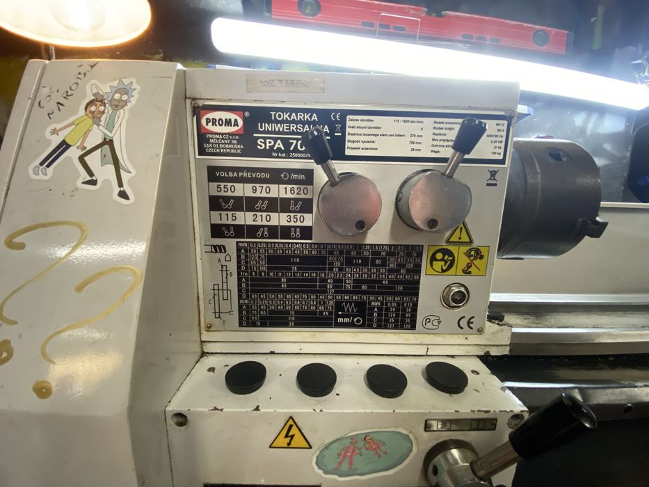 Tokarka uniwersalna SPA700P PROMA Czeska