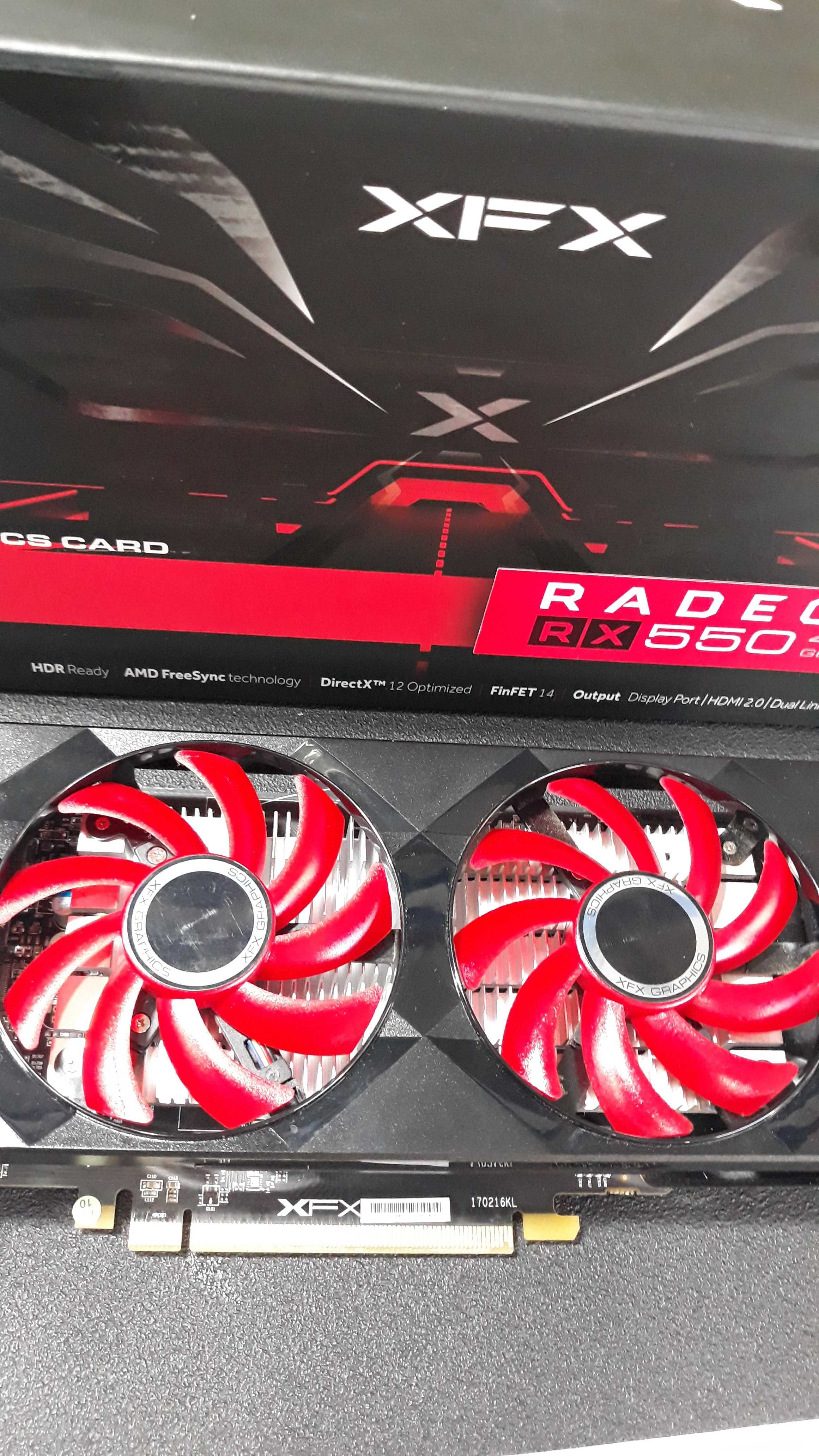 Placa Gráfica  Radeon RX 550 4GB gddr5