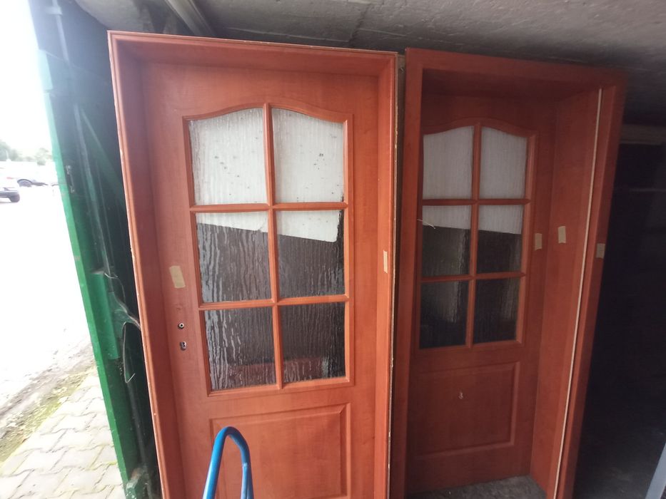3szt Drzwi + ościeżnice regulowane + klamki