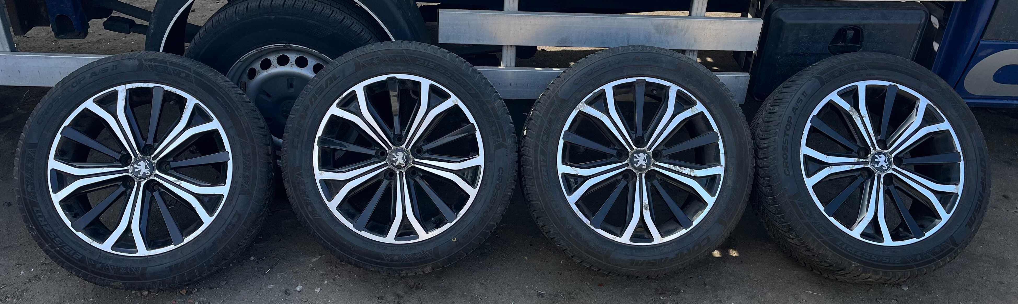 Felgi z oponami wielosezonowymi 5x108  215\55\R17 ET46 PEUGEOT 407