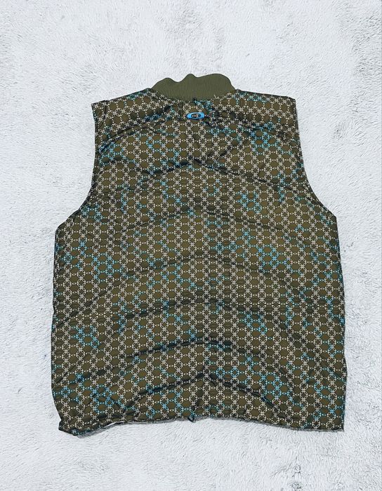 Oakley r. XL meska puchowa kamizelka brazowa khaki turkusowa