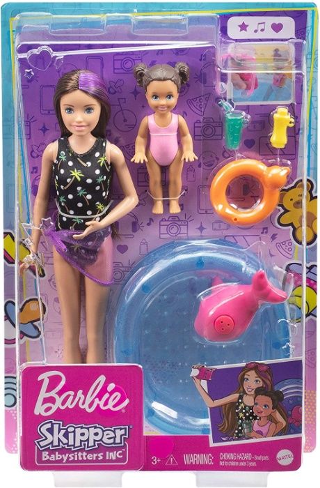 Игровой набор Барби Скиппер няня и ее маленькая сестричка.