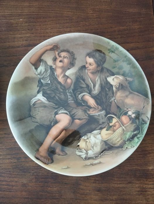 4 pratos de coleção Wood & Sons "The Beggar Boys"