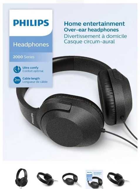 Nowe Słuchawki Przewodowe Nauszne Philips TAH2005