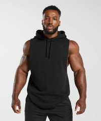 Худі Gymshark Legacy Drop Arm Slim Fit Heavyweight Hoodie Black L