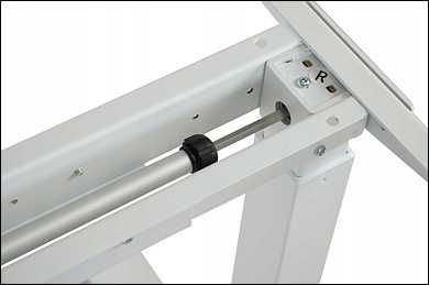 Stelaż elektryczny do biurka, regulacja wysokości, biały kolor