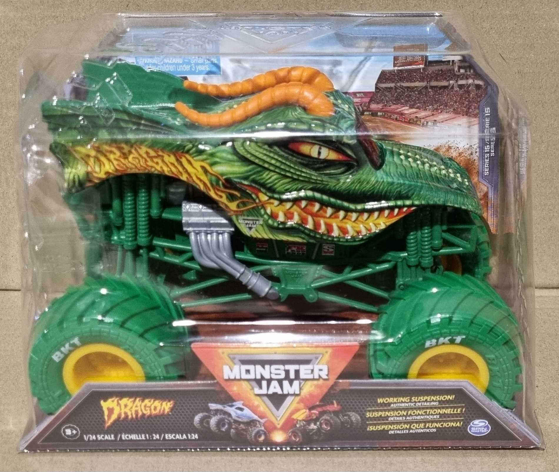 Оригінал Monster Jam Dragon. Монстр-трак Дракон. Металевий кузов