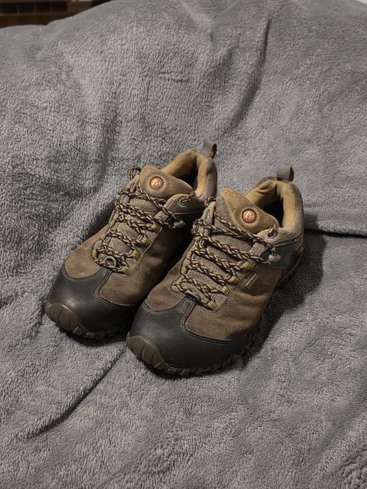 Męskie buty Merrell Continuum zamszowe brązowe r. 43
