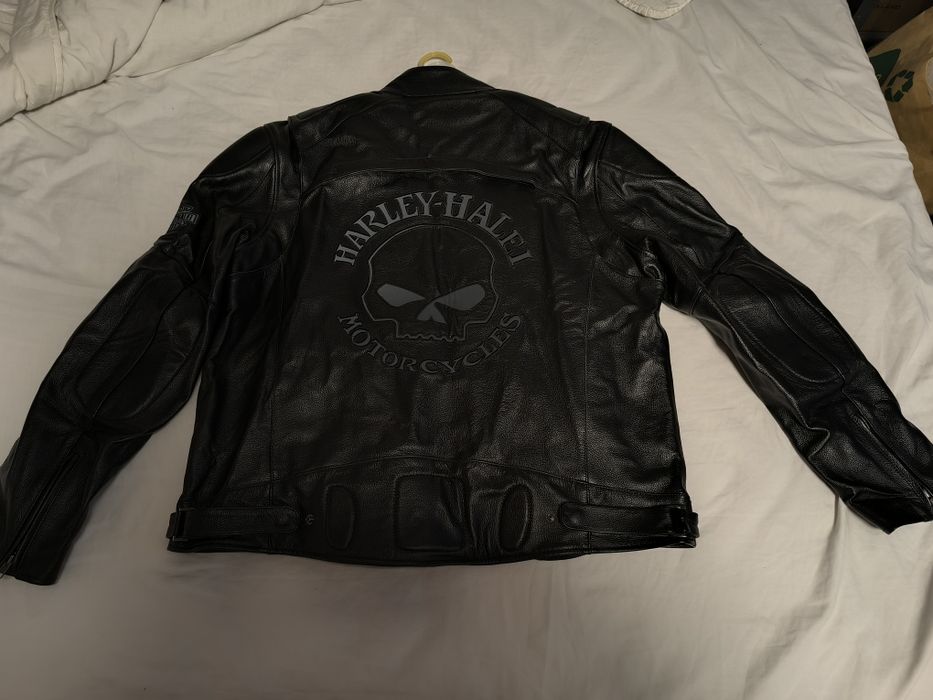 Jaqueta de couro bovino masculina 5XL