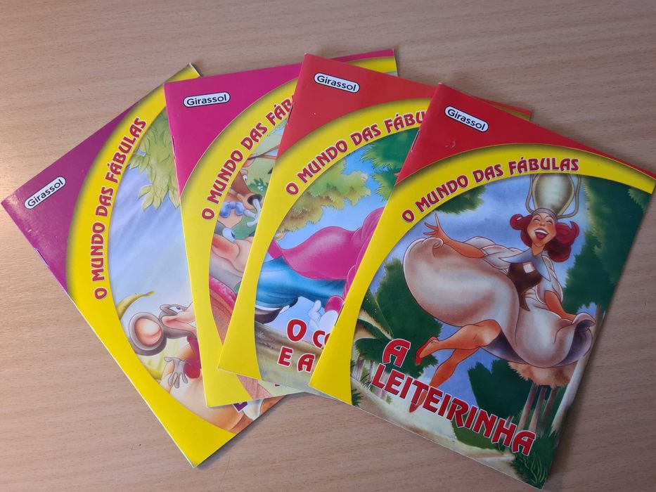 4 livrinhos infantis da coleção "O Mundo das Fábulas"