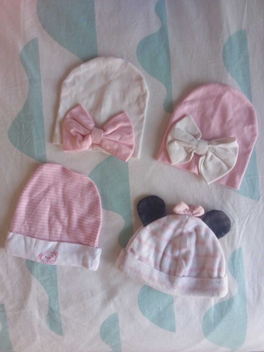 Conjunto de gorros para menina bebé, 0 - 3 meses