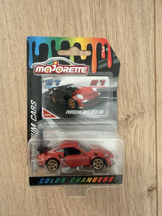 Porshe zmienia kolor rysorak majorette